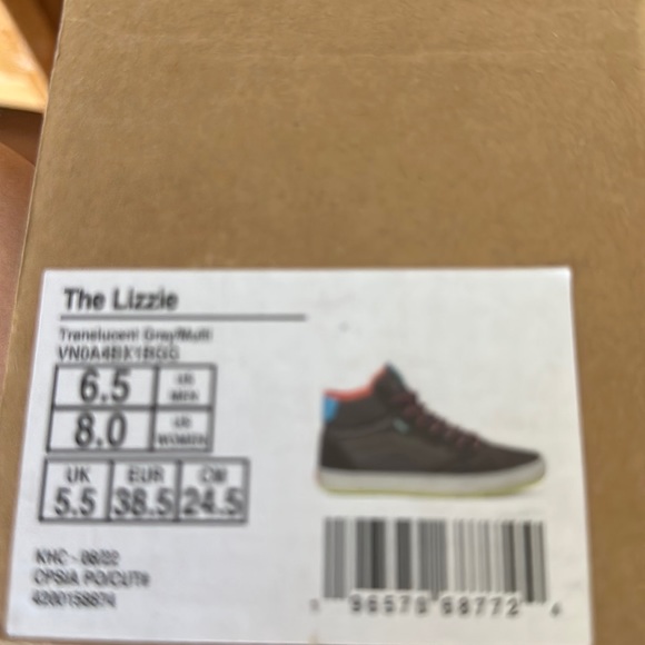 Vans The Lizzie skateboarding shoe translucent gray multi Eco Cush - Picture 10 of 11